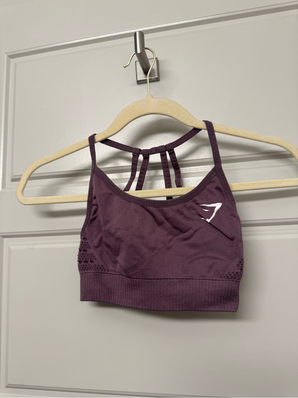 Gymshark Plum Strappy Seamless Sports Bra